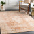 2' x 3'3" Distressed Finished Brown and White Rectangular Machine Woven Area Throw Rug - IMAGE 3