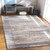 11.8' x 14.9' Distressed Finish Brown and Gray Rectangular Area Throw Rug - IMAGE 2