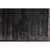 9' x 12' Solid Gray and Black Hand Knotted Rectangular Area Throw Rug