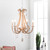 30" Cream White Glass Hanging Pendant Ceiling Light Fixture - IMAGE 2