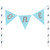 Club Pack of 12 Blue and White Sparkling Cake Toppers 9" - IMAGE 1