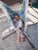 72” Blue and Green Brazilian Style Hammock Chair with a Hanging Bar - IMAGE 3