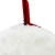 7.5" Red and White "Merry Christmas" Faux Fur Decorative Christmas Disc Ornament - IMAGE 3