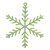 10.5" Green Glittered Snowflake Christmas Ornament - IMAGE 1