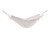 Brazilian Style Two Person Double Hammock with Laced Fringe - 144” x 63 - White - IMAGE 1