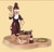 4.75" Wooden Santa with Sledge Carrying Gifts Christmas Candle Holder - IMAGE 1