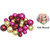 27ct Pink and Burgundy Red Shatterproof Matte Christmas Ball Ornaments 4" (100mm) - IMAGE 3