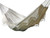 Brazilian Style Two Person Double Hammock with Fringe - 144” x 63" - White - IMAGE 1