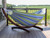 102” Blue and Green Striped Brazilian Style Hammock with Stand - IMAGE 3