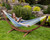 102” Blue and Green Striped Brazilian Style Hammock with Stand - IMAGE 5