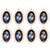 Mary with Jesus with Porcelain Christmas Ornaments - 3.75" - White and Blue - Club Pack of 192 - IMAGE 2