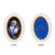 Mary with Jesus with Porcelain Christmas Ornaments - 3.75" - White and Blue - Club Pack of 192 - IMAGE 4