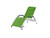 67” Green Foldable and Adjustable Aluminum Outdoor Lounge Chair - IMAGE 1