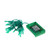 20 Battery Operated Green LED Wide Angle Mini Christmas Lights - 6.4 ft Green Wire - IMAGE 2