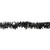 Wide Cut Shiny Tinsel Halloween Garland - 50' x 2.5" - Black - Unlit - IMAGE 2