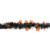 Jack-O-Lantern Commercial Tinsel Halloween Garland - 50' x 4" - Black and Orange - IMAGE 2