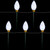 LED Lighted C9 Style Christmas Pathway Lawn Stakes - 8'- Clear - 5ct - IMAGE 3