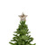 10" Lighted Brown Star with Cut-Out Design Christmas Tree Topper - Clear Lights - IMAGE 4