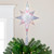 11" Lighted Clear 8 Point Star of Bethlehem Christmas Tree Topper - Multicolor Lights - IMAGE 1