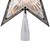 Lighted 5 Point Star Christmas Tree Topper - 9" - Clear and Silver - IMAGE 6