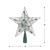 Lighted Silver Wire Star Christmas Tree Topper - 9" - White LED Lights - IMAGE 4