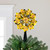5.5" Gold Snowflake Starburst Christmas Tree Topper - Clear Lights - IMAGE 1
