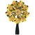 5.5" Gold Snowflake Starburst Christmas Tree Topper - Clear Lights - IMAGE 2