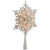 Lighted Frosted 3-D Snowflake Christmas Tree Topper - 10" - Warm White Lights - IMAGE 4