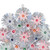 8" Pre-Lit Silver Retro Starburst Christmas Tree Topper - Multicolor Lights - IMAGE 3