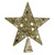 11.5" Pre-Lit Gold Glittered Star Christmas Tree Topper - Multi Color Lights - IMAGE 2