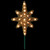 21" Gold Lighted Star of Bethlehem Christmas Tree Topper - Clear Lights - IMAGE 2