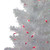 3' Pre-Lit Slim White Iridescent Pine Artificial Christmas Tree - Pink Lights - IMAGE 2