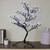 Pre-Lit Japanese Sakura Artificial Cherry Blossom Tree - 25" - Pure White LED Lights - IMAGE 1