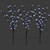 Set of 3 Pre-Lit Cherry Blossom Artificial Tree Branches 2.5' - Pure White LED Lights - IMAGE 1