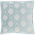 20" Cloud Blue and Sky Gray Ogee Square Throw Pillow Cover - IMAGE 1