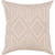 18" Brown and Beige Geometric Square Throw Pillow Cover - IMAGE 1