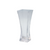 10" Clear Glass Square Flower Vase - IMAGE 1