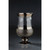 12” Black Hurricane Glass Candle Holder - IMAGE 1