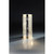 12" Metallic Gold Striped Cylindrical Glass Pillar Candleholder - IMAGE 1