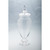 20” Clear Hand-Blown Glass Jar with Finial Lid - IMAGE 1