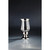 12" Metallic Silver Hurricane Glass Tabletop Candle Holder - IMAGE 1