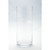 14" Clear Cylindrical Hand Blown Glass Vase - IMAGE 1