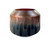 8.5" Red and Blue Ombre Geometric Hand Blown Glass Vase - IMAGE 1