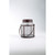 8.5" Clear and Brown Handblown Glass Jar with Holder - IMAGE 1