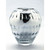 8.5" Clear and Silver Colored Hand Blown Glass Vase - IMAGE 1