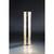 19.5" Gold and Clear Striped Cylindrical Glass Flower Vase - IMAGE 1