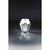 8” Metallic Silver Geometric Faceted Glass Vase - IMAGE 1