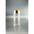 14" Clear and Gold Cylindrical Hand Blown Glass Vase - IMAGE 1