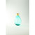 10" Aqua Blue Hand Blown Glass Tabletop Vase - IMAGE 1