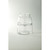 9.5" Clear Candy Container Glass Bud Vase - IMAGE 1